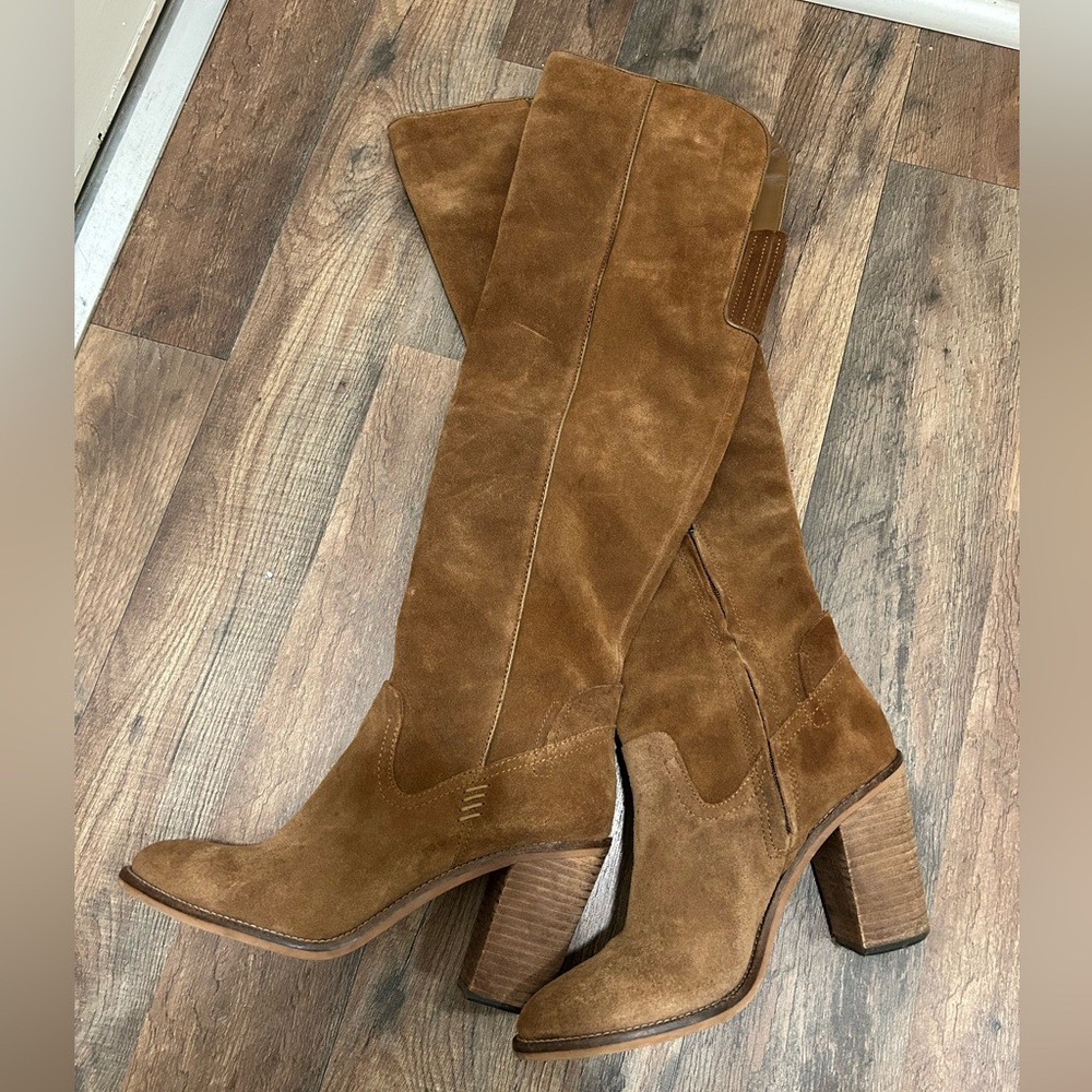 Dolce Vita Tan Over the Knee Boots